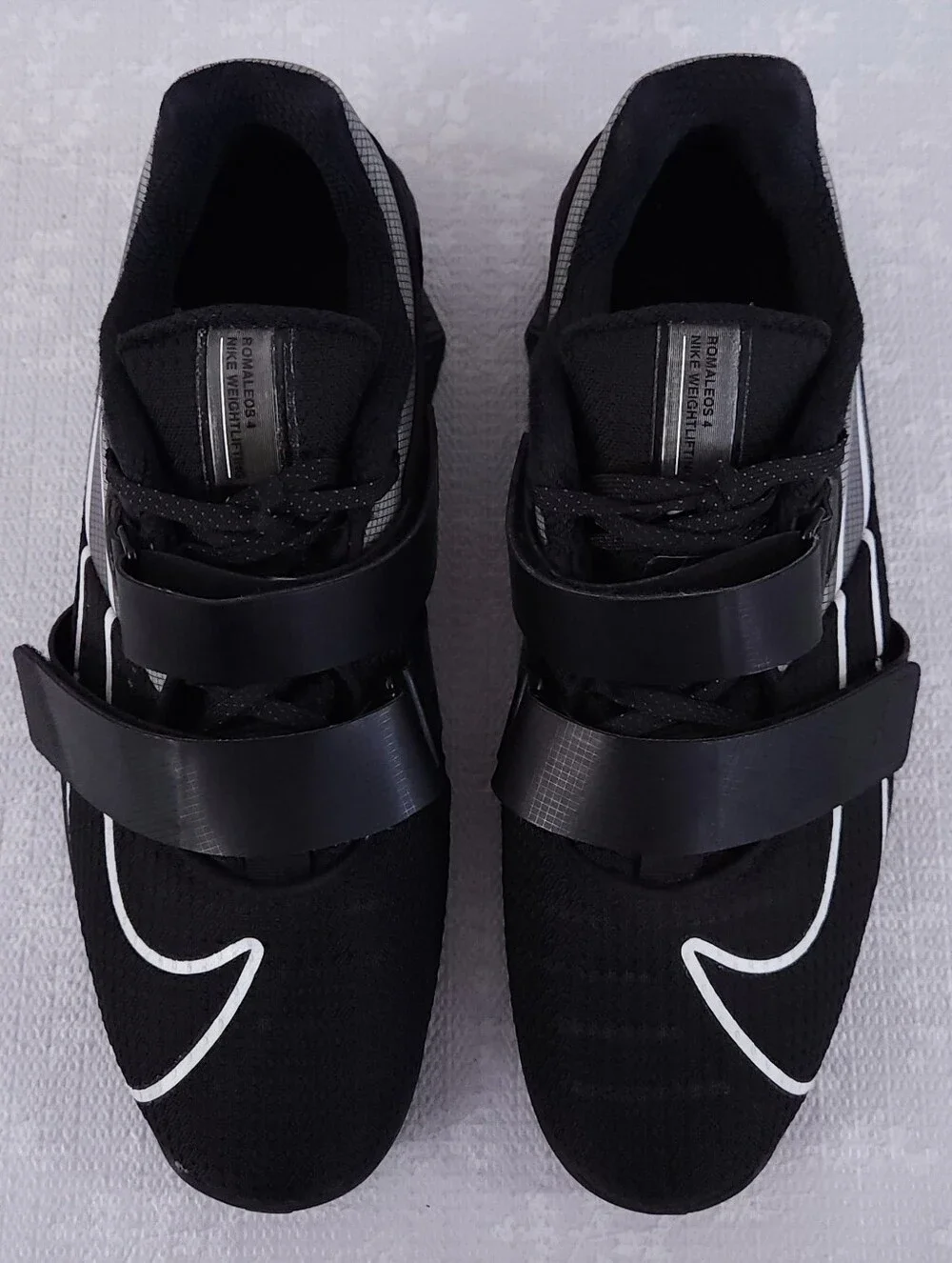 NIKE Romaleos 4 Weightlifting Shoes Black White Men's US 10